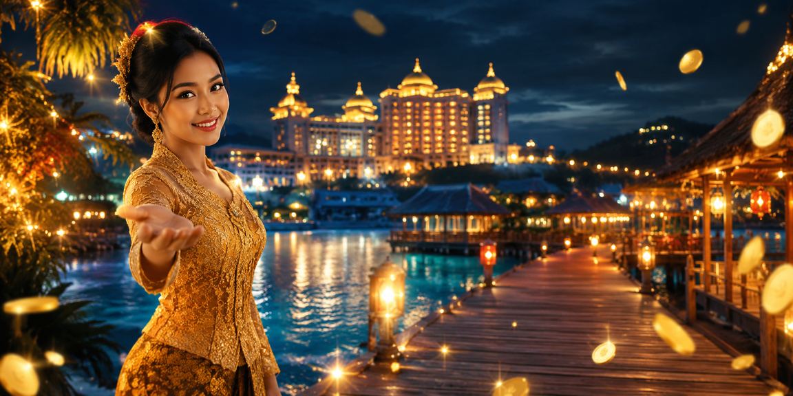 Hiburan kasino mewah di Genting Highlands dengan pakaian kebaya tradisional Malaysia