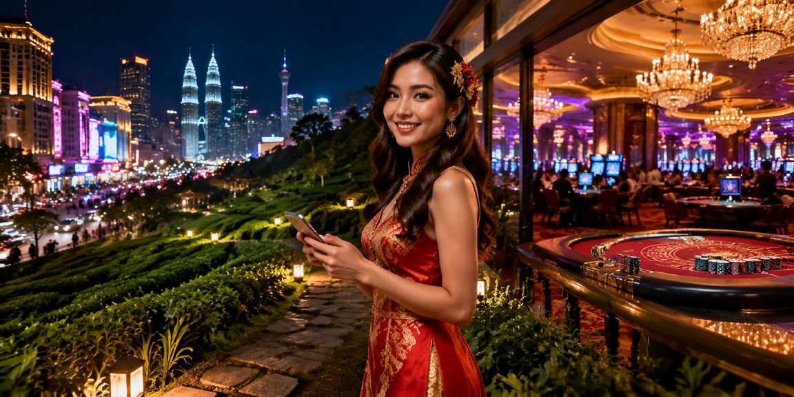 Pengguna Kuala Lumpur menggunakan kasino mudah alih aladdin288 dari telefon pintar