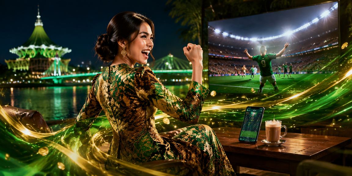 Pengguna aladdin288 di Kuching menikmati bonus rebat slot dengan pakaian batik